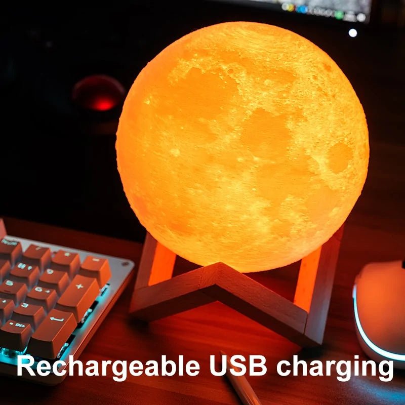 Rechargeable Moon Lamp - Trendy Home Mart