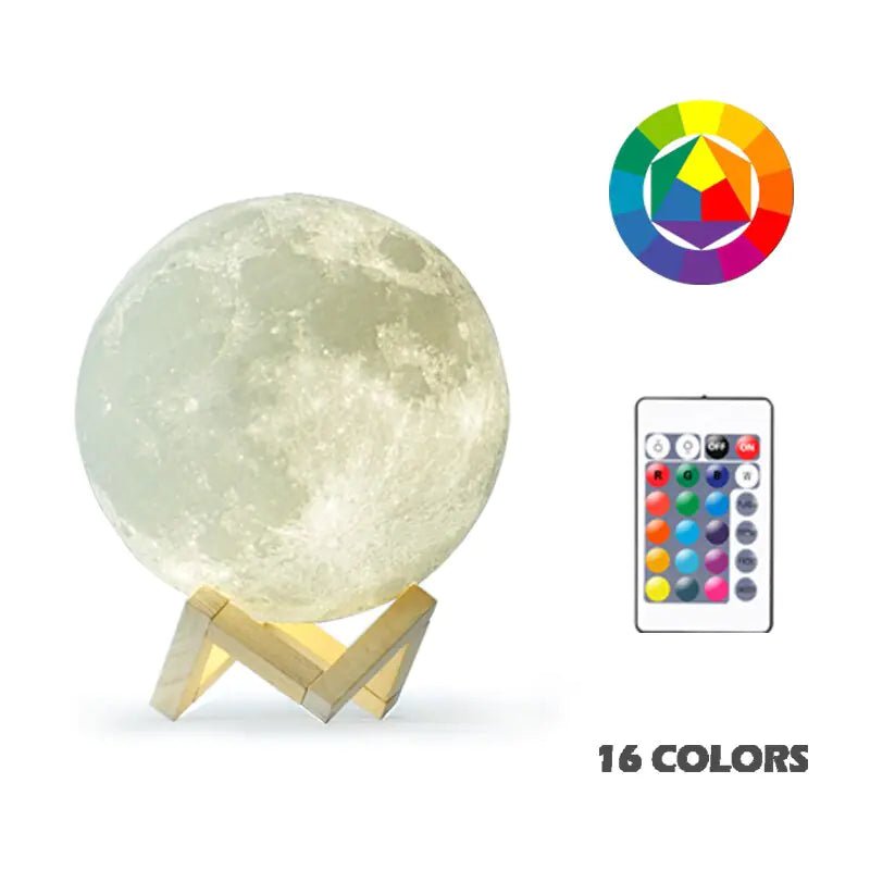 Rechargeable Moon Lamp - Trendy Home Mart