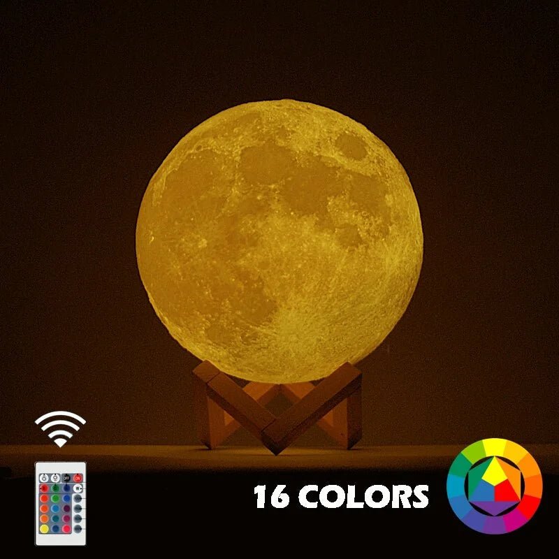 Rechargeable Moon Lamp - Trendy Home Mart