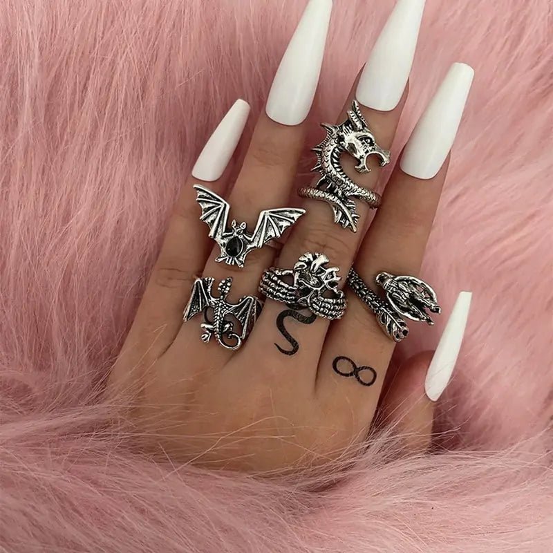 Retro Boho Rings Set - Trendy Home Mart