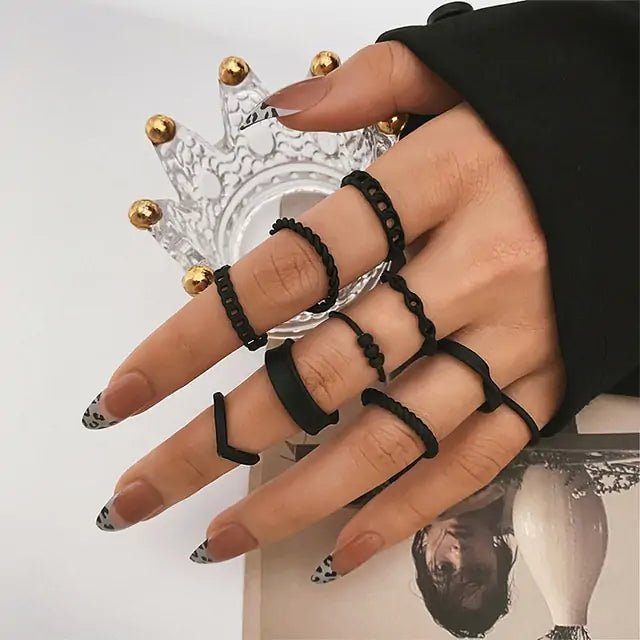 Retro Boho Rings Set - Trendy Home Mart