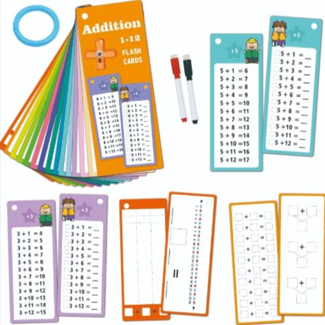 Reusable Math Learning Cards – 15-Piece Set - Trendy Home Mart