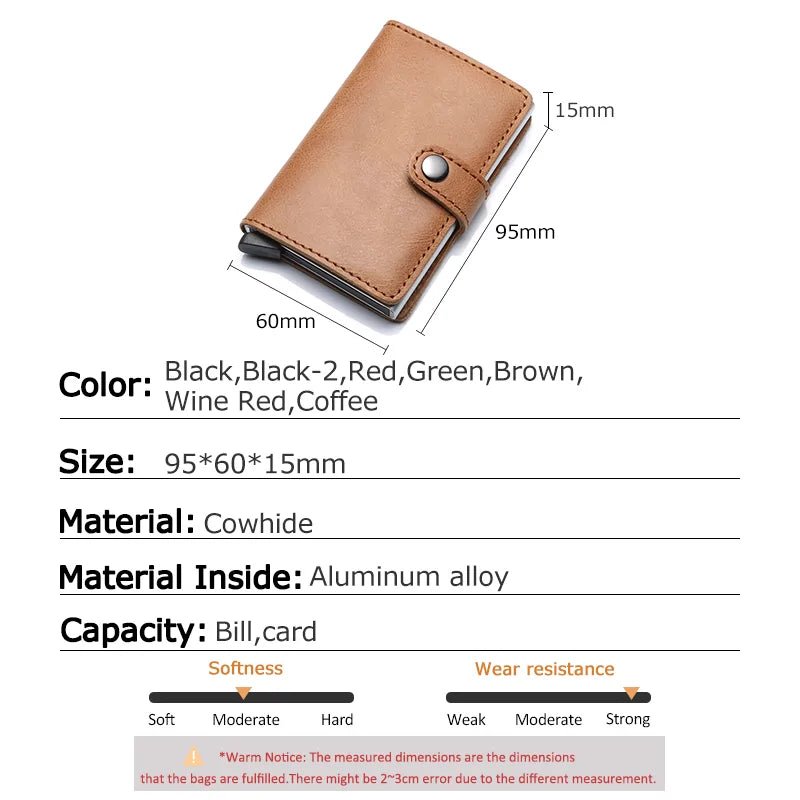 RFID Blocking Men Wallet ID Card Holder - Trendy Home Mart
