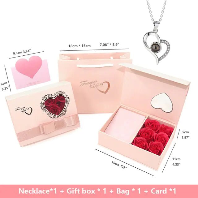 Rose Gift Box Soap Artificial Flower - Trendy Home Mart