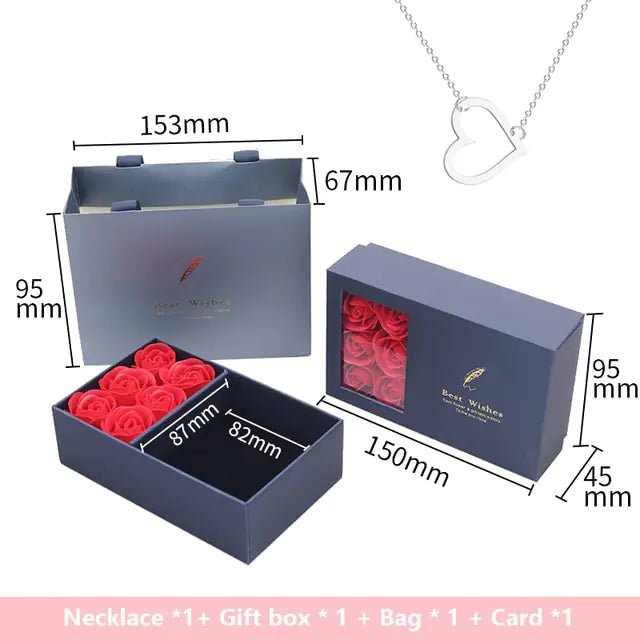 Rose Gift Box Soap Artificial Flower - Trendy Home Mart