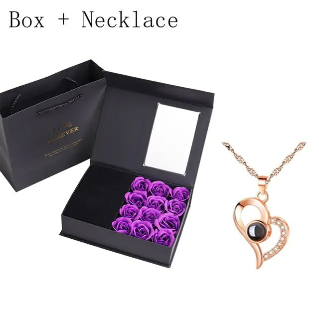 Rose Gift Box Soap Artificial Flower - Trendy Home Mart