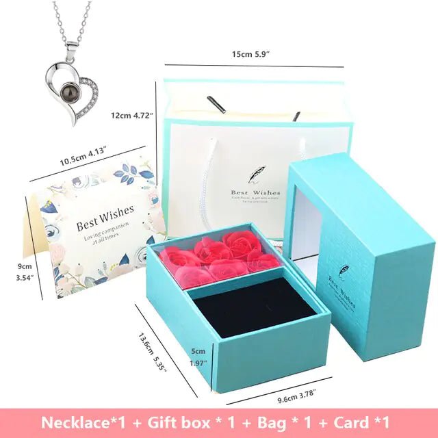 Rose Gift Box Soap Artificial Flower - Trendy Home Mart