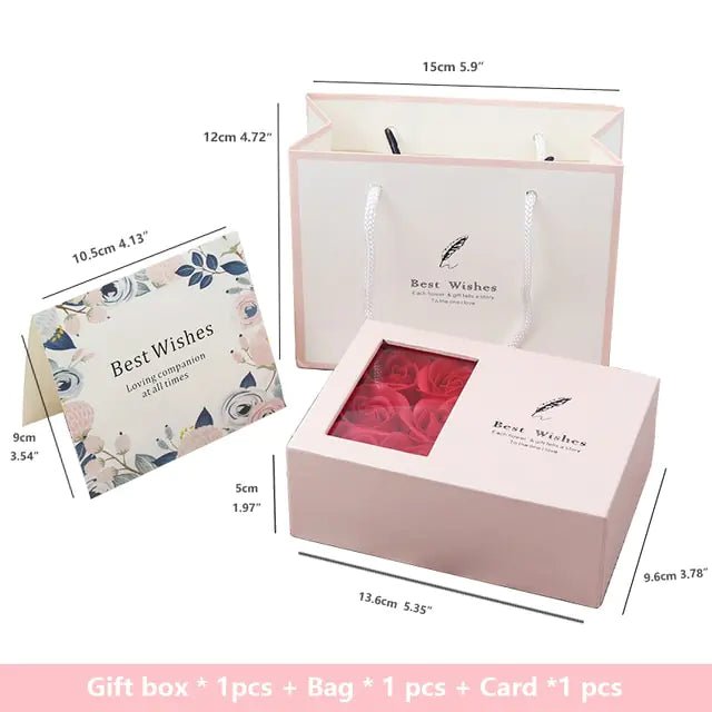 Rose Gift Box Soap Artificial Flower - Trendy Home Mart