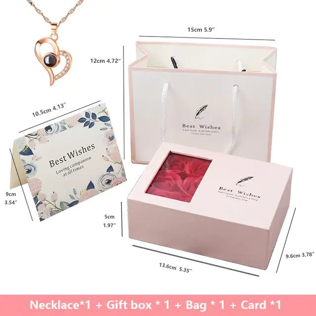 Rose Gift Box Soap Artificial Flower - Trendy Home Mart