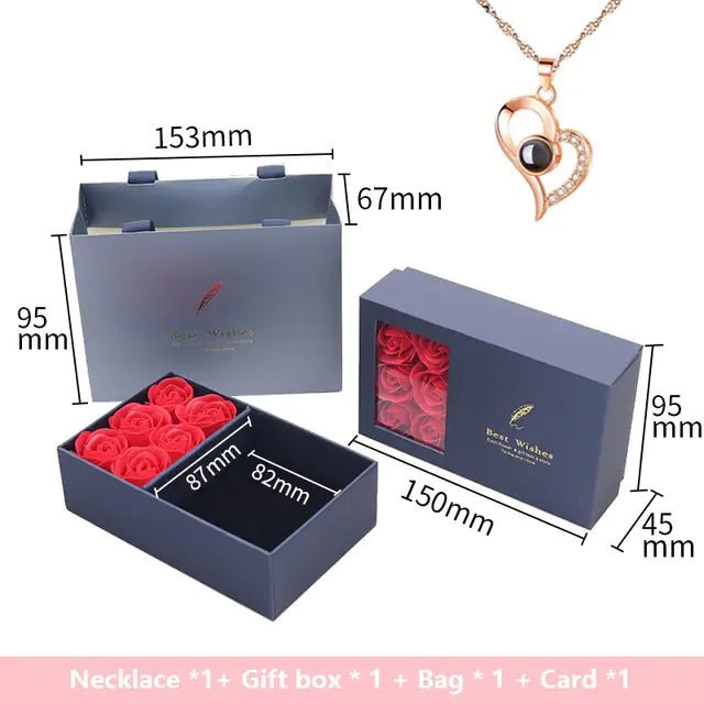 Rose Gift Box Soap Artificial Flower - Trendy Home Mart