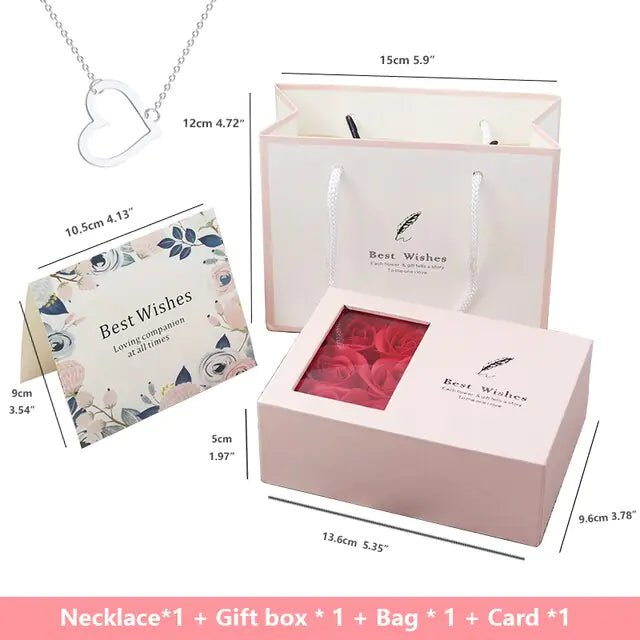 Rose Gift Box Soap Artificial Flower - Trendy Home Mart