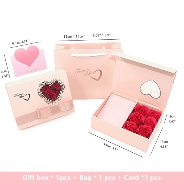Rose Gift Box Soap Artificial Flower - Trendy Home Mart