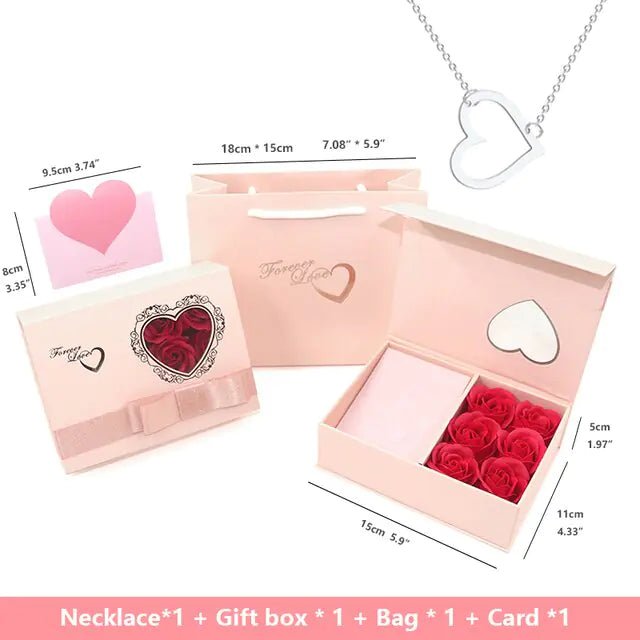 Rose Gift Box Soap Artificial Flower - Trendy Home Mart