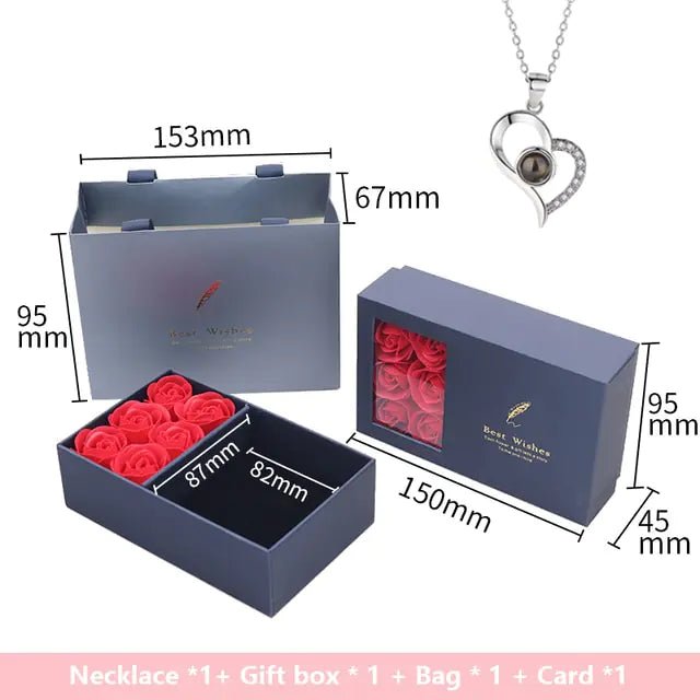 Rose Gift Box Soap Artificial Flower - Trendy Home Mart