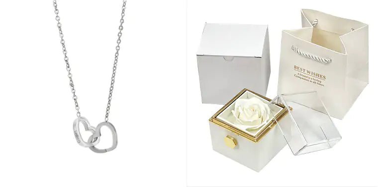 Rotating Soap Flower Rose Gift Box Creative Rotating Rose Jewelry Packaging Box - Trendy Home Mart