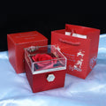 Rotating Soap Flower Rose Gift Box Creative Rotating Rose Jewelry Packaging Box - Trendy Home Mart