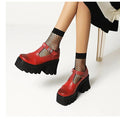 Round Toe Buckle Thick - Soled Casual Women's Shoes - Trendy Home Mart
