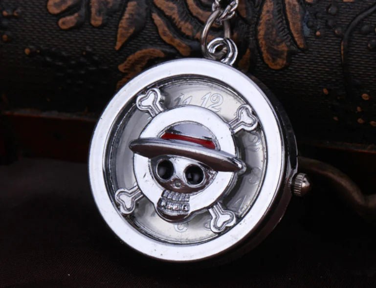 Sea Robber Skeleton Ghost Head Animation Pocket Watch - Trendy Home Mart