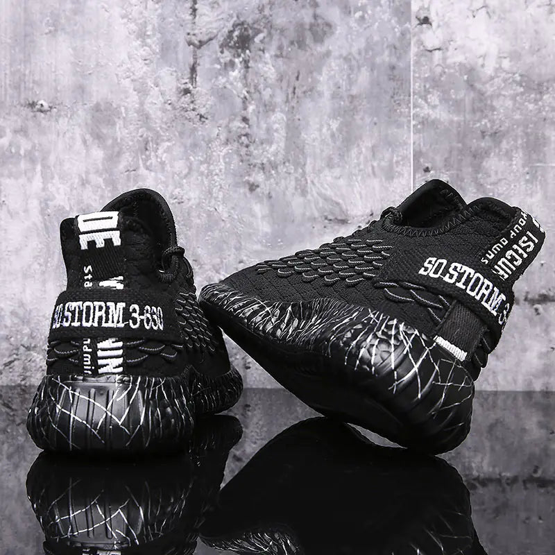 Sports Shoes – Black Running Sneakers - Trendy Home Mart