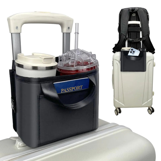 Vethers Luggage Cup Holder – Waterproof Travel Cup Caddy