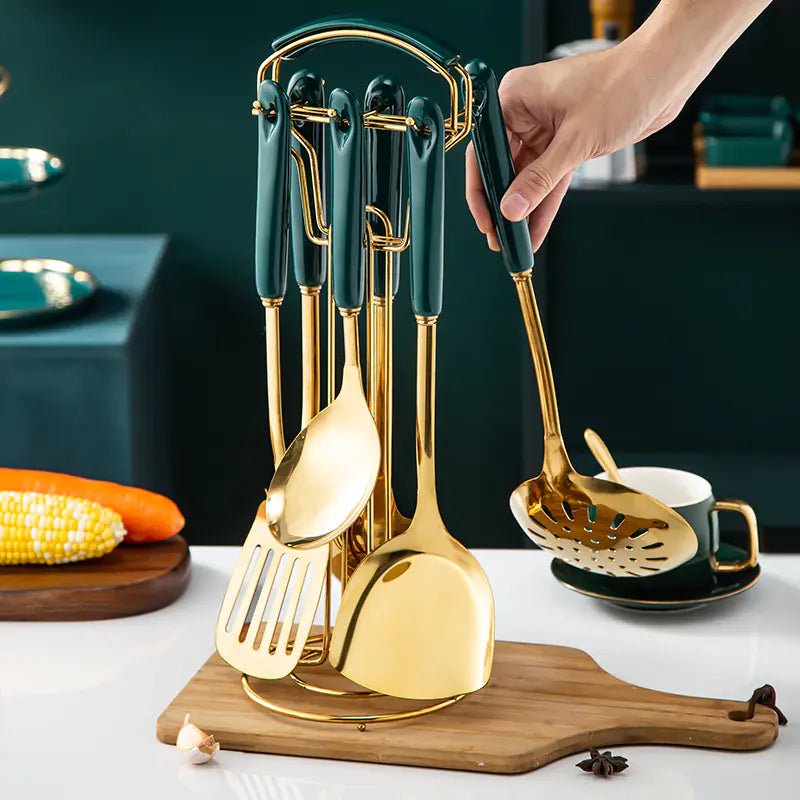 Stainless Steel Kitchen Utensils Set - Trendy Home Mart