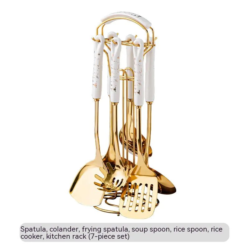Stainless Steel Kitchen Utensils Set - Trendy Home Mart