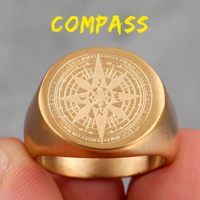 Stainless Steel Men Rings - Trendy Home Mart