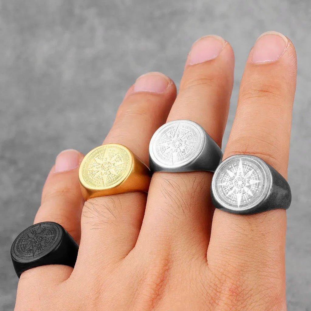 Stainless Steel Men Rings - Trendy Home Mart