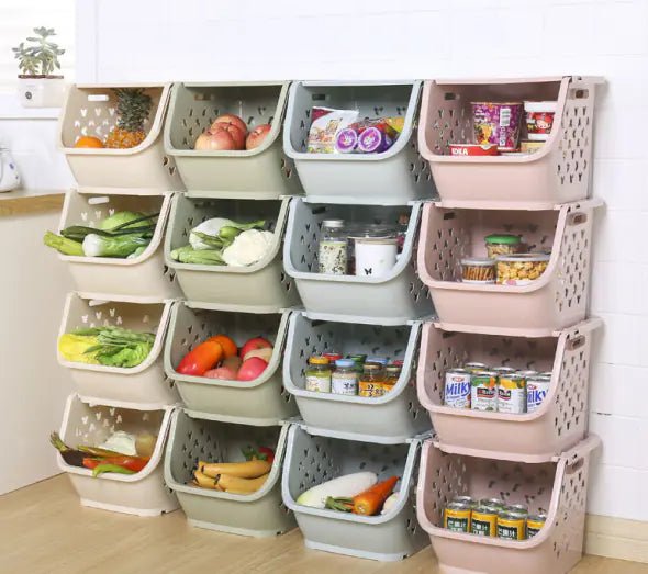 Storage Rack for Kitchen Utensils and Baskets - Trendy Home Mart