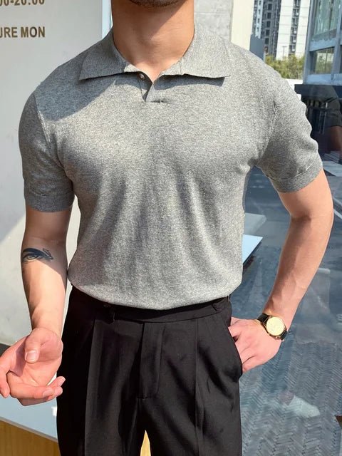 Summer Men Fashion Polo Shirts Short Sleeve - Trendy Home Mart