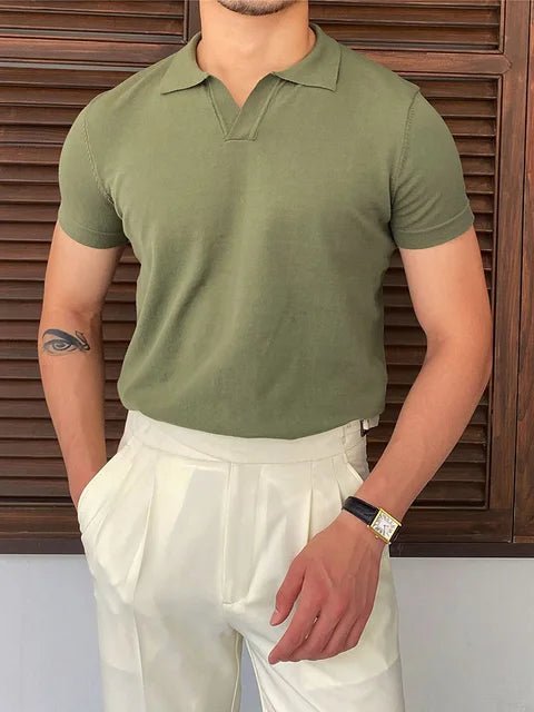 Summer Men Fashion Polo Shirts Short Sleeve - Trendy Home Mart