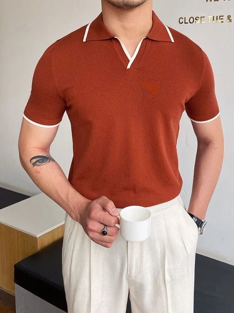 Summer Men Fashion Polo Shirts Short Sleeve - Trendy Home Mart