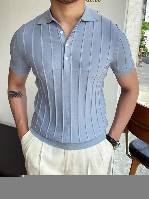 Summer Men Fashion Polo Shirts Short Sleeve - Trendy Home Mart
