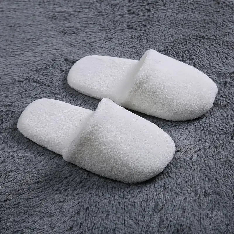 Thick Warm Coral Velvet Bread Shoes Slippers - Trendy Home Mart