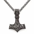 Thor's Necklace and Hammer Mythical Men's Jewelry - Trendy Home Mart