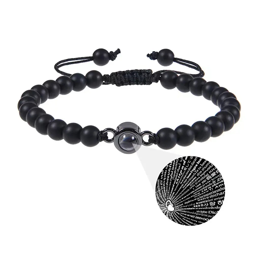 Titanium Steel Bracelet With Picture Cuban - Trendy Home Mart