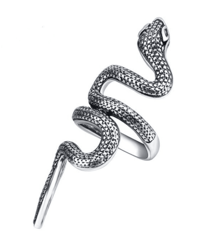 Titanium Steel Wolf Head Ring - Retro Men's Jewelry - Trendy Home Mart