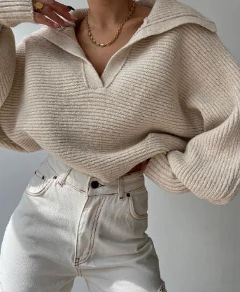 Turtleneck Zipper Sweater - Trendy Home Mart