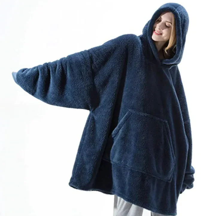 Oversized Fleece Sweatshirt Blanket