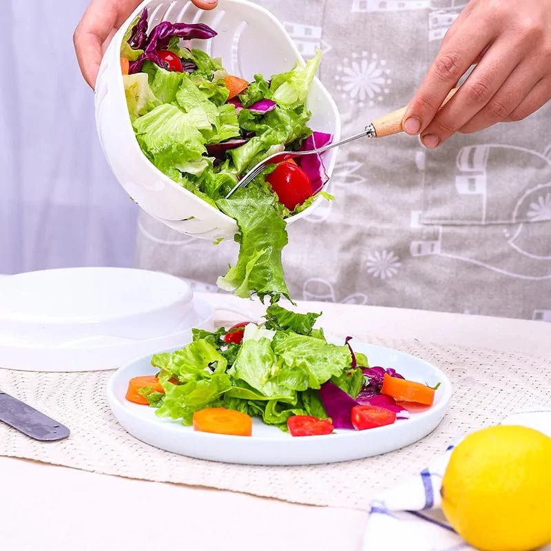 Upgraded Salad Cutter Bowl - Trendy Home Mart