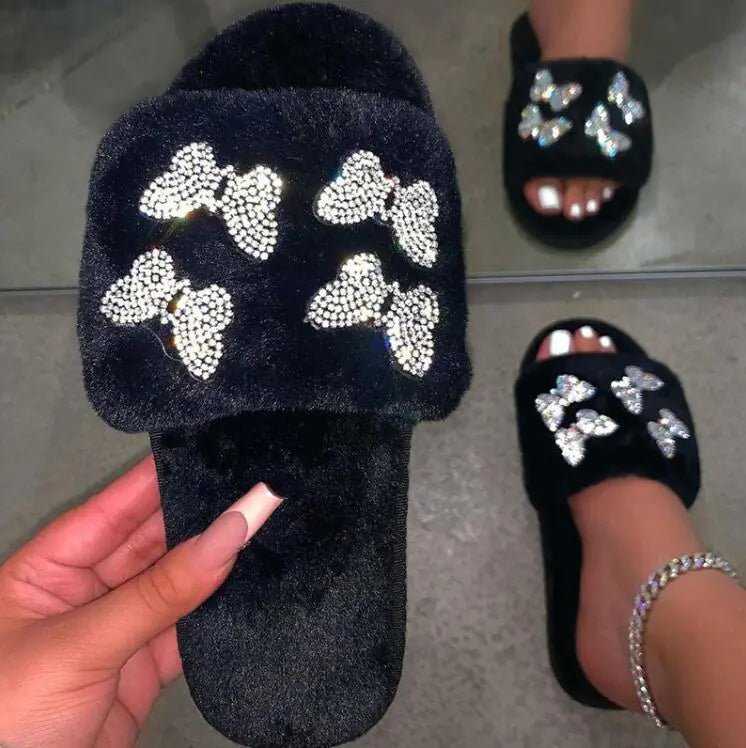 Warm Cotton Flat - Bottom Women's Shoes - Trendy Home Mart
