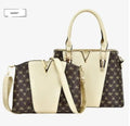 Women's 2 - Piece Leather Handbag Set - Trendy Home Mart