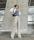Women's Adjustable Cargo Pants – Streetwear Fit - Trendy Home Mart