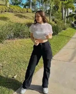 Women's Adjustable Cargo Pants – Streetwear Fit - Trendy Home Mart