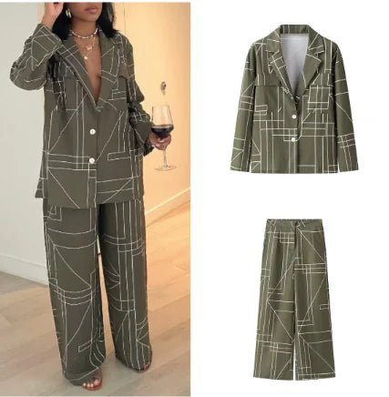 Women's Blazer & Pants Set - Trendy Home Mart