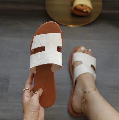 Women's Flat Jersey Slippers Shoes - Trendy Home Mart