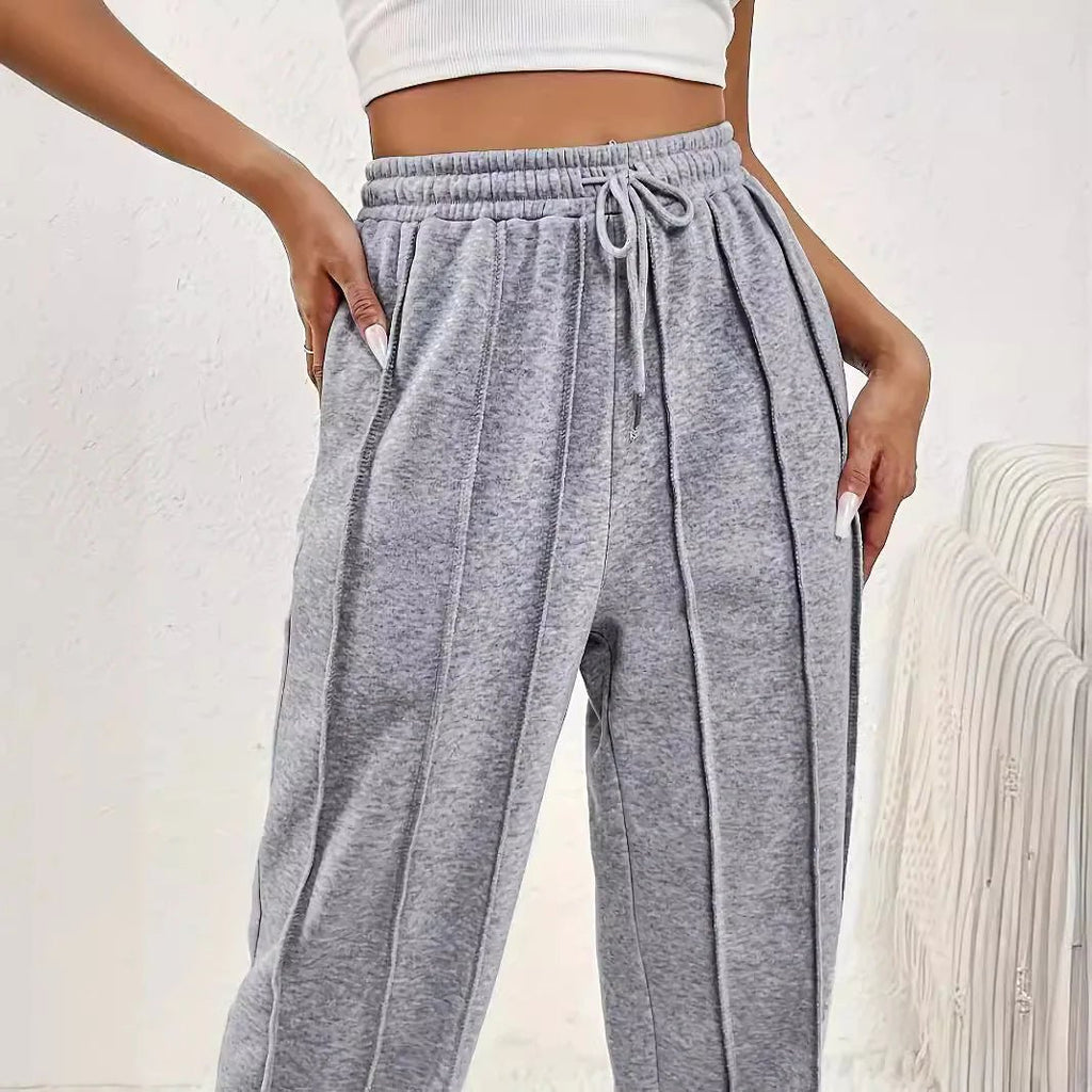 Women's High Waist Wide Leg Pants - Trendy Home Mart