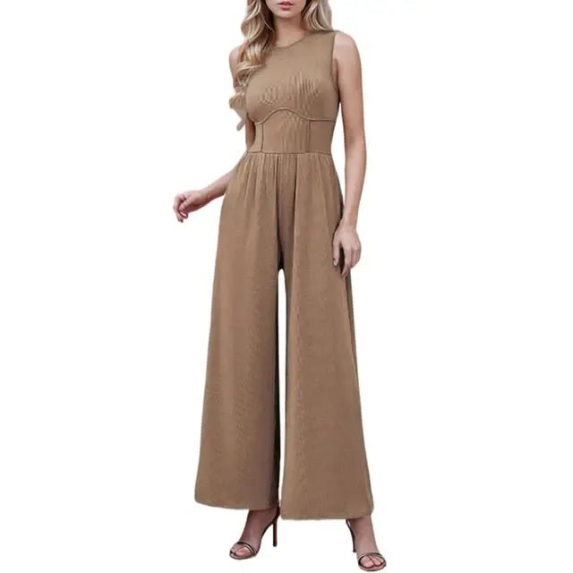 Women's Summer Ribbed Jumpsuits - Trendy Home Mart