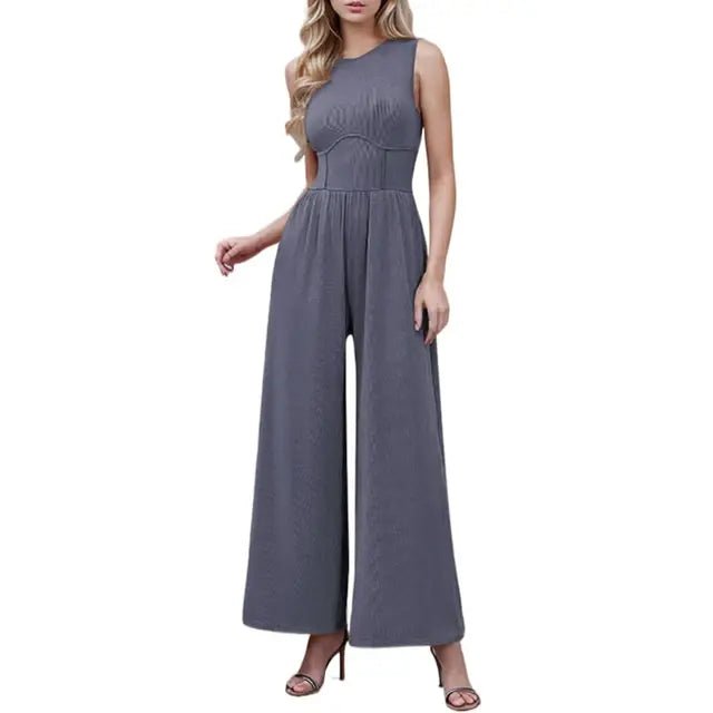 Women's Summer Ribbed Jumpsuits - Trendy Home Mart