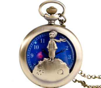 Tuba Little Prince Cartoon Pocket Watch
